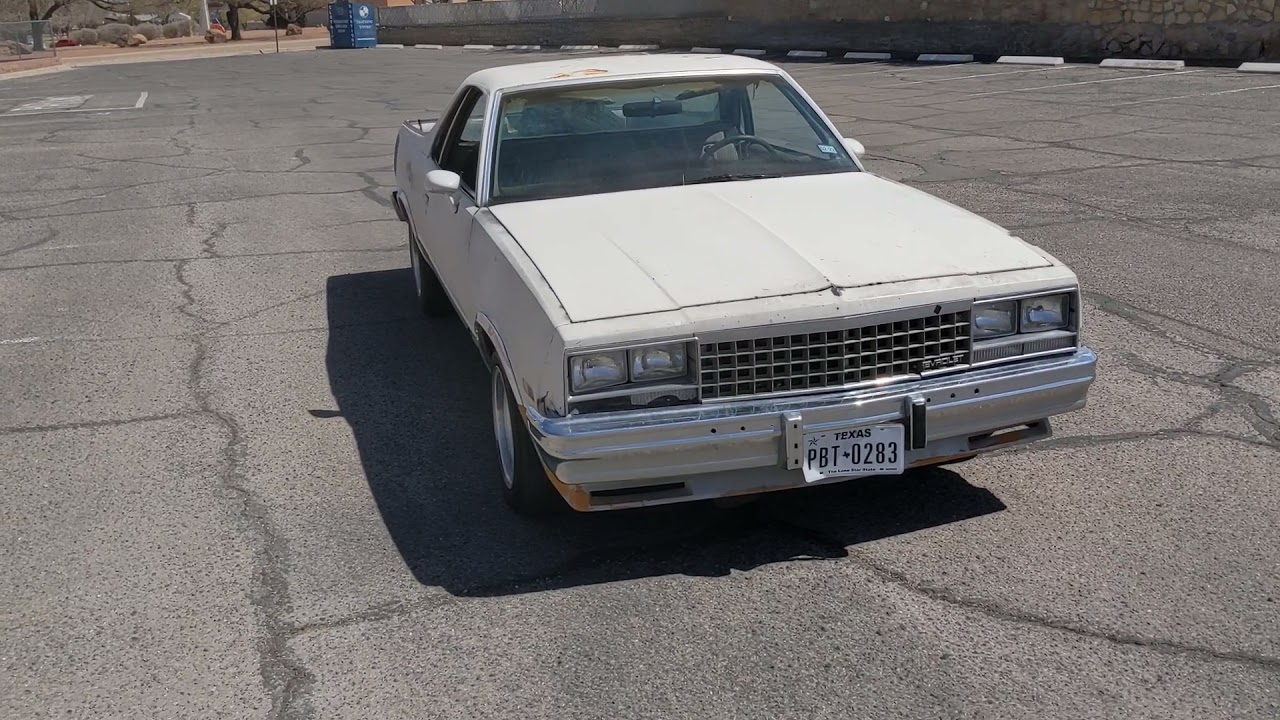 1985 el camino project car Chevy 350 cherry bomb mufflers dual