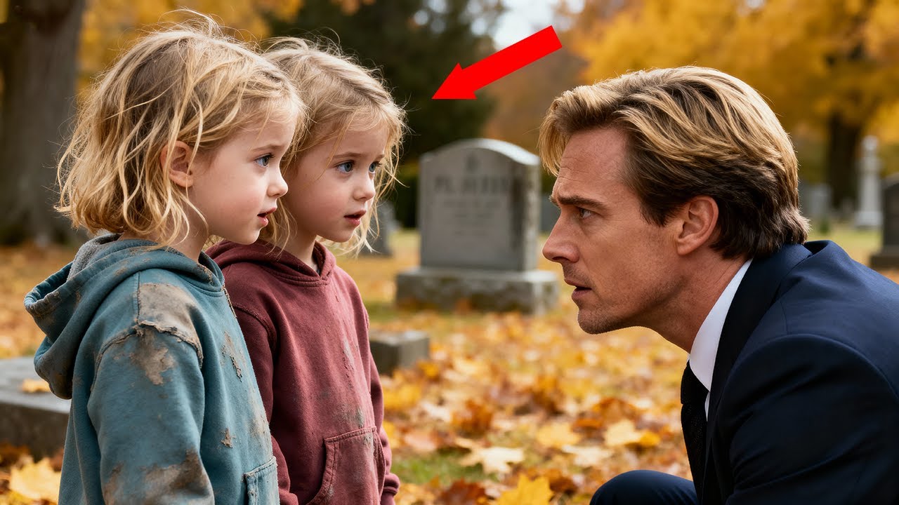 Homeless Twin Girls Appear at a Billionaire&rsquo;s Father&rsquo;s Grave &mdash; What They Say Stuns Him...