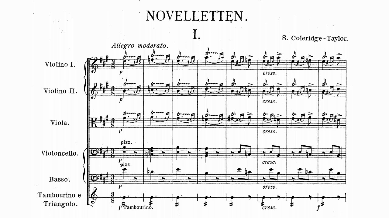 Coleridge-Taylor - 4 Noveletten for Strings, Op. 52 (Score)