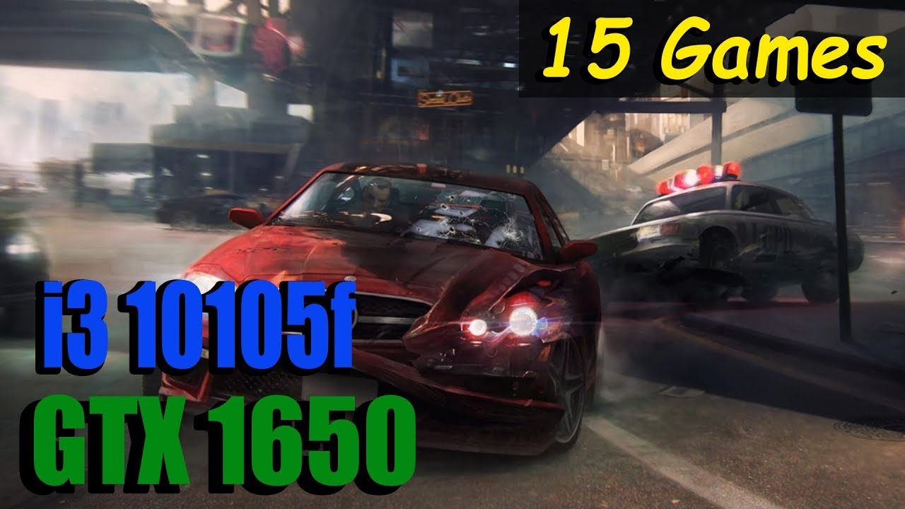 I3 10105f + GTX 1650 - Testing in 15 Games