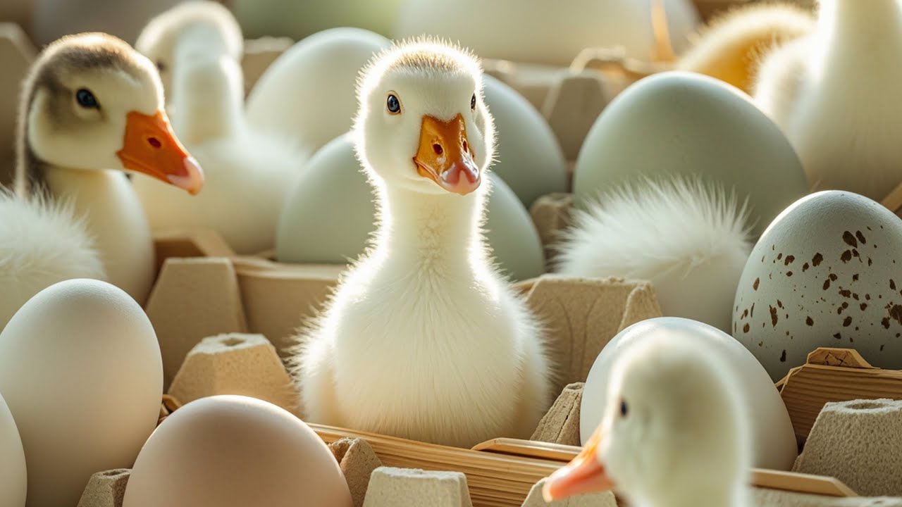 Geese Hatching Goose Eggs/Video of goose eggs hatching goslings