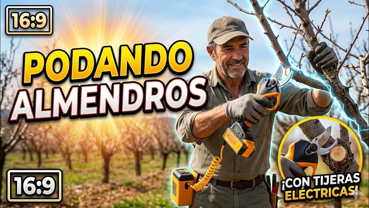 Poda de almendros y pase de discos