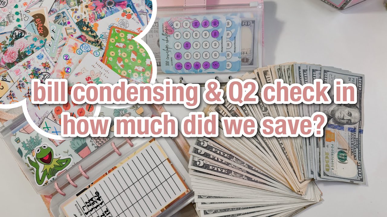 monthly close out & bill condensing | Q2 2025 Check In | home randomizer & stuffing | baby binder
