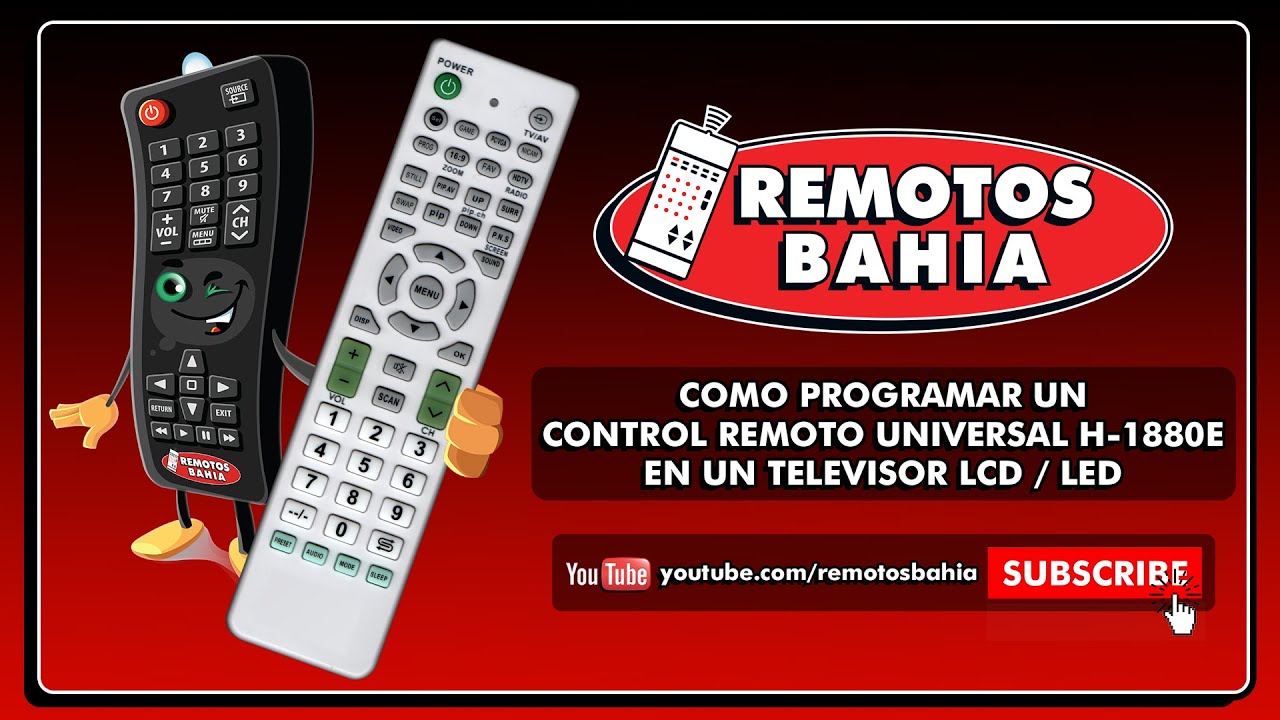 C&Oacute;MO PROGRAMAR UN CONTROL REMOTO UNIVERSAL H-1880E EN UN TELEVISOR LCD LED