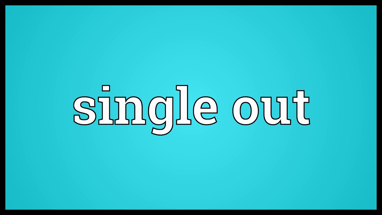 Single out Meaning | Wordogram