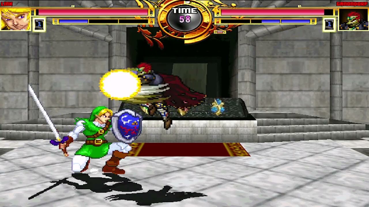 NICK54222 MUGEN: Link VS Ganondorf