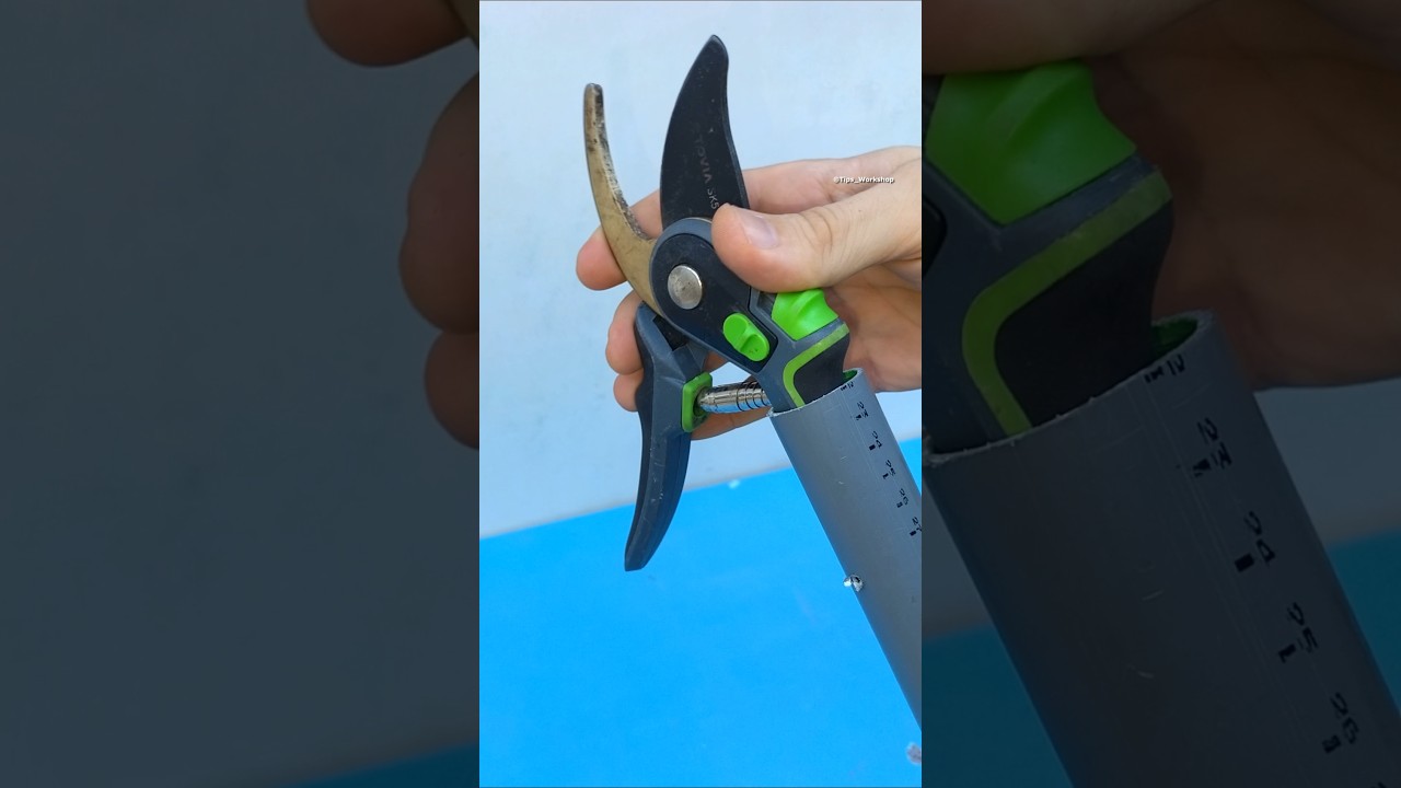 Ingenius Method for Upgrade Pruning Shears for Cutting Tall Branches in the Garden #diy #tips #tools