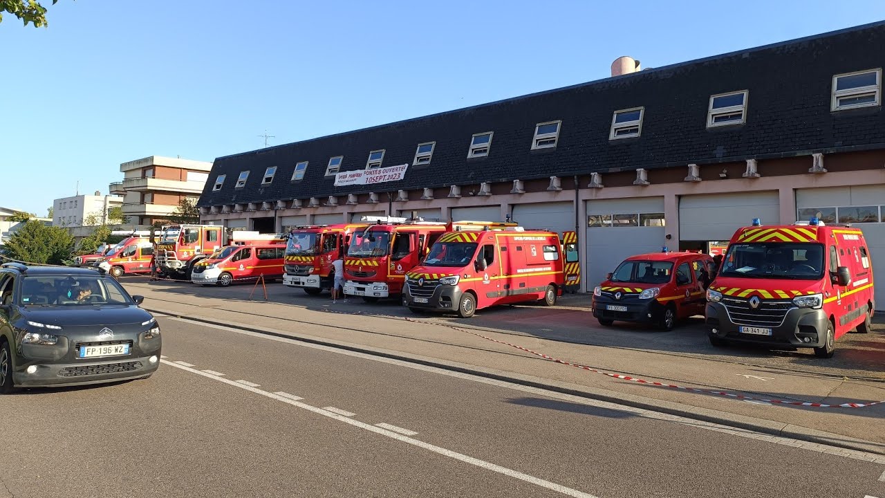 Intervention SAMU + pompiers + récapitulatif de la journée portes ouvertes des pompiers D'Hagondange
