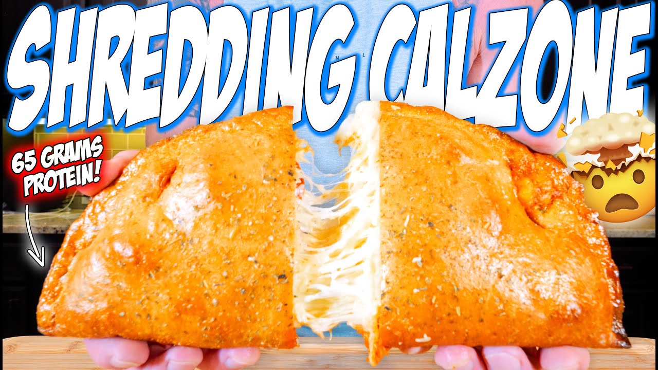 HIGH PROTEIN PEPPERONI CALZONE | Easy Shredding Recipe!!