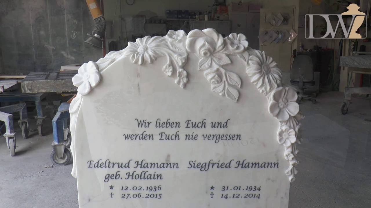 Marmorgrabstein 