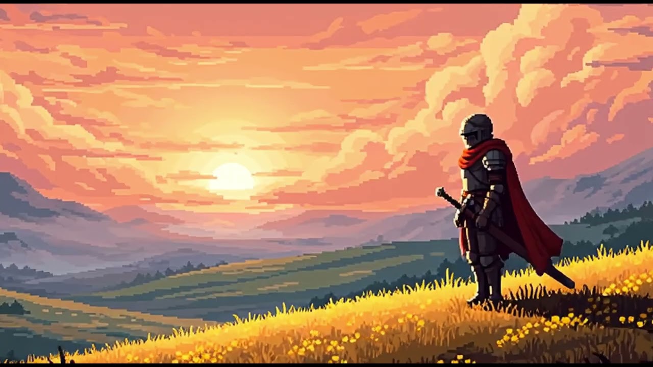 Lonely Warrior at Sunset Deep Relaxing Ambient Music For Healing, Focus, and Inner Peace 