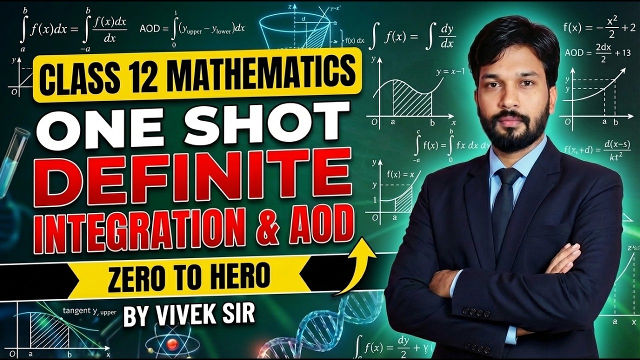 Definite Integration + AOD One Shot | Zero to Hero | Class 12 CBSE Maths 🚀