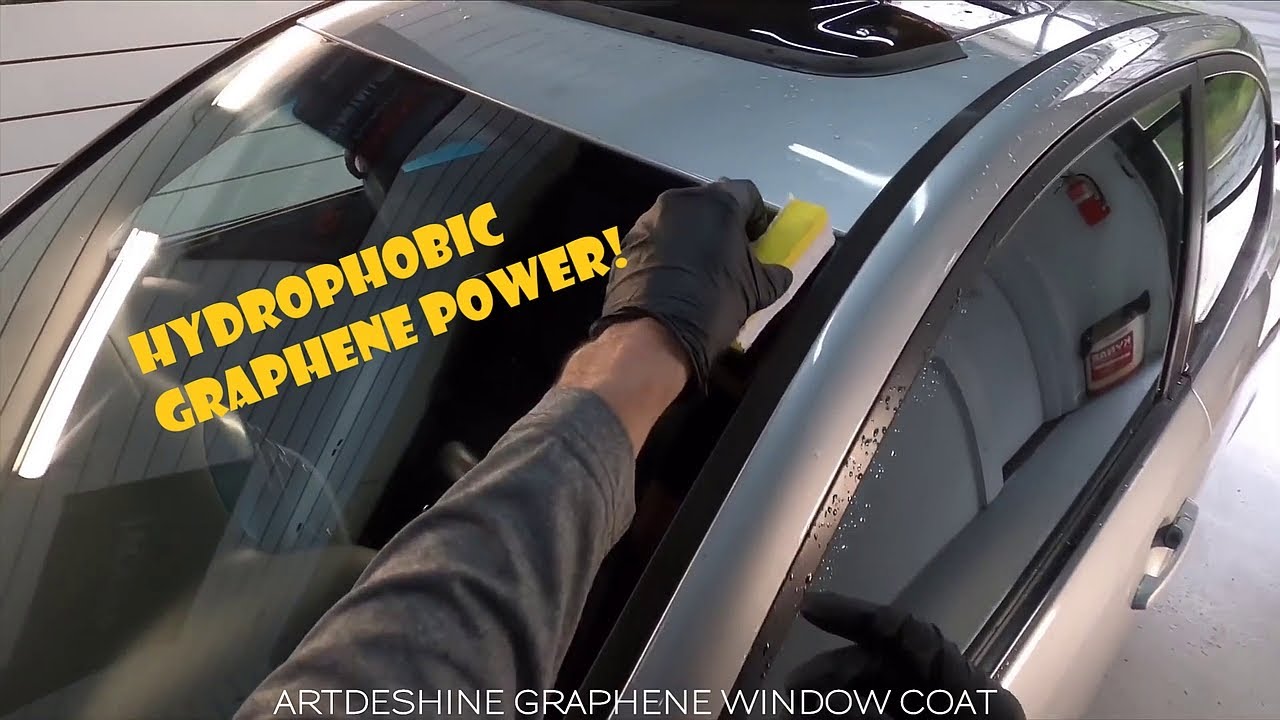 Najboljša zaščita stekla in maksimalna hidrofobnost?  - ArtDeShine Graphene Window Coating! DIY!!