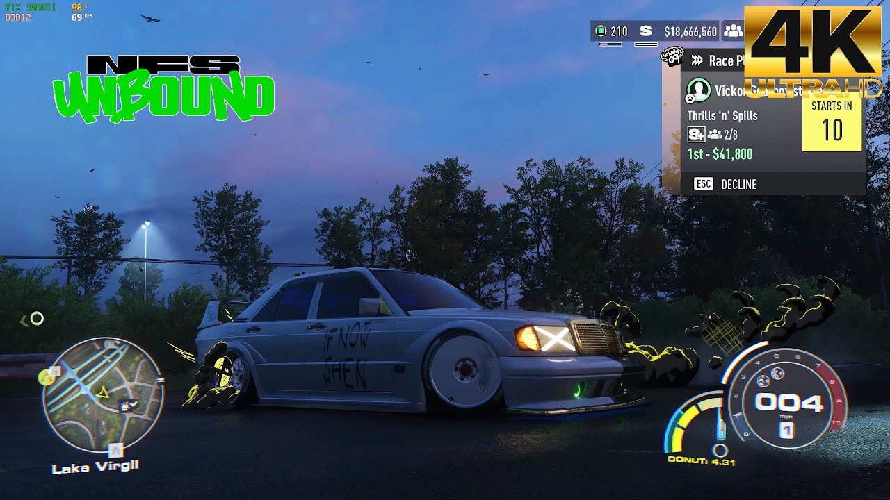 Need for Speed Unbound ➤ Mercedes-Benz 190E 2.5-16 (1988) S Class - Online Gameplay 4K60FPS