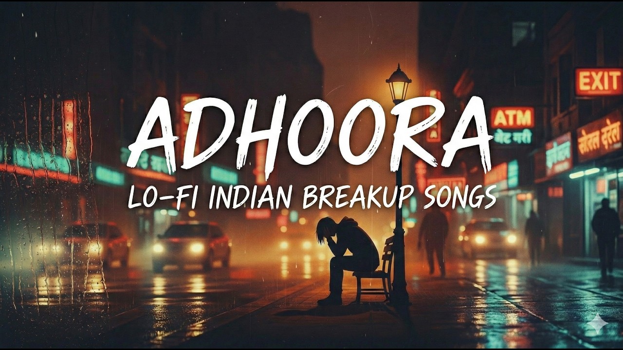 Adhoora: Incomplete Love | Indian Lo-fi Breakup Songs | Slowed & Reverb 🌧️