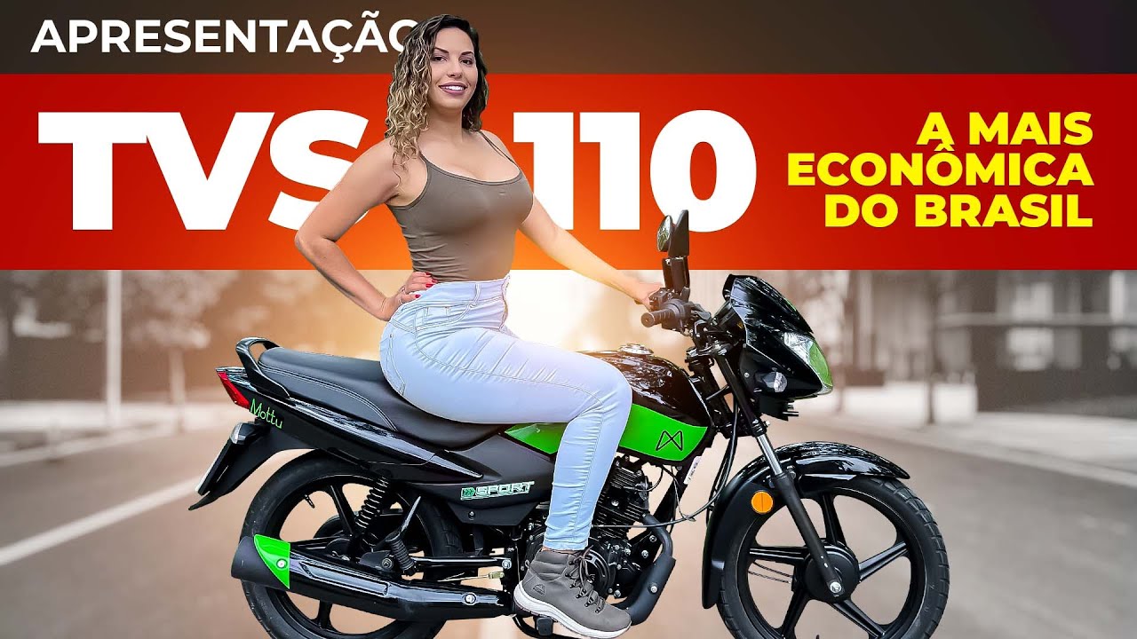 TESTE TVS 110 MOTTU SPORT - TESTEI A MOTO MAIS ECONÔMICA DO BRASIL | APRESENTAÇÃO