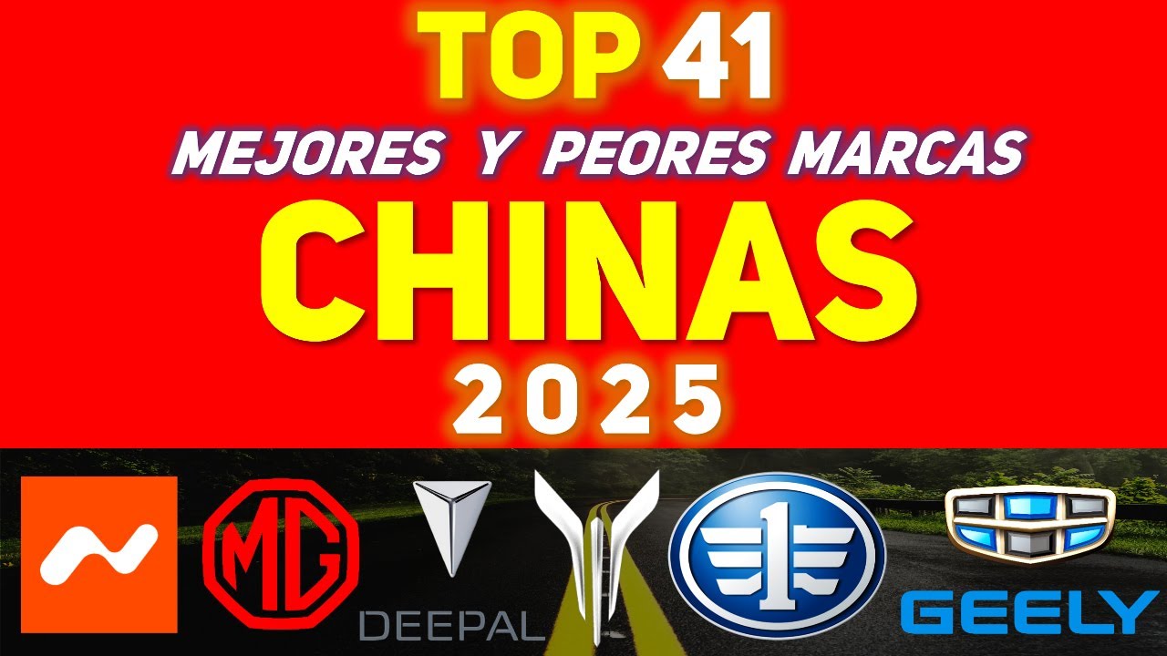 NUEVO ranking de marcas CHINAS para este 2025