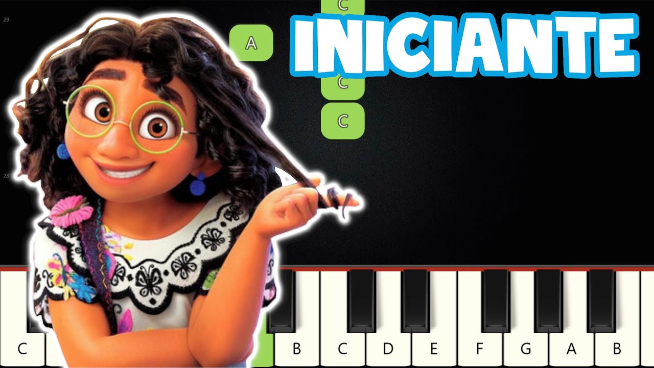 Não Falamos Do Bruno - Encanto | Piano e Teclado Iniciante  Nível Fácil Tutorial