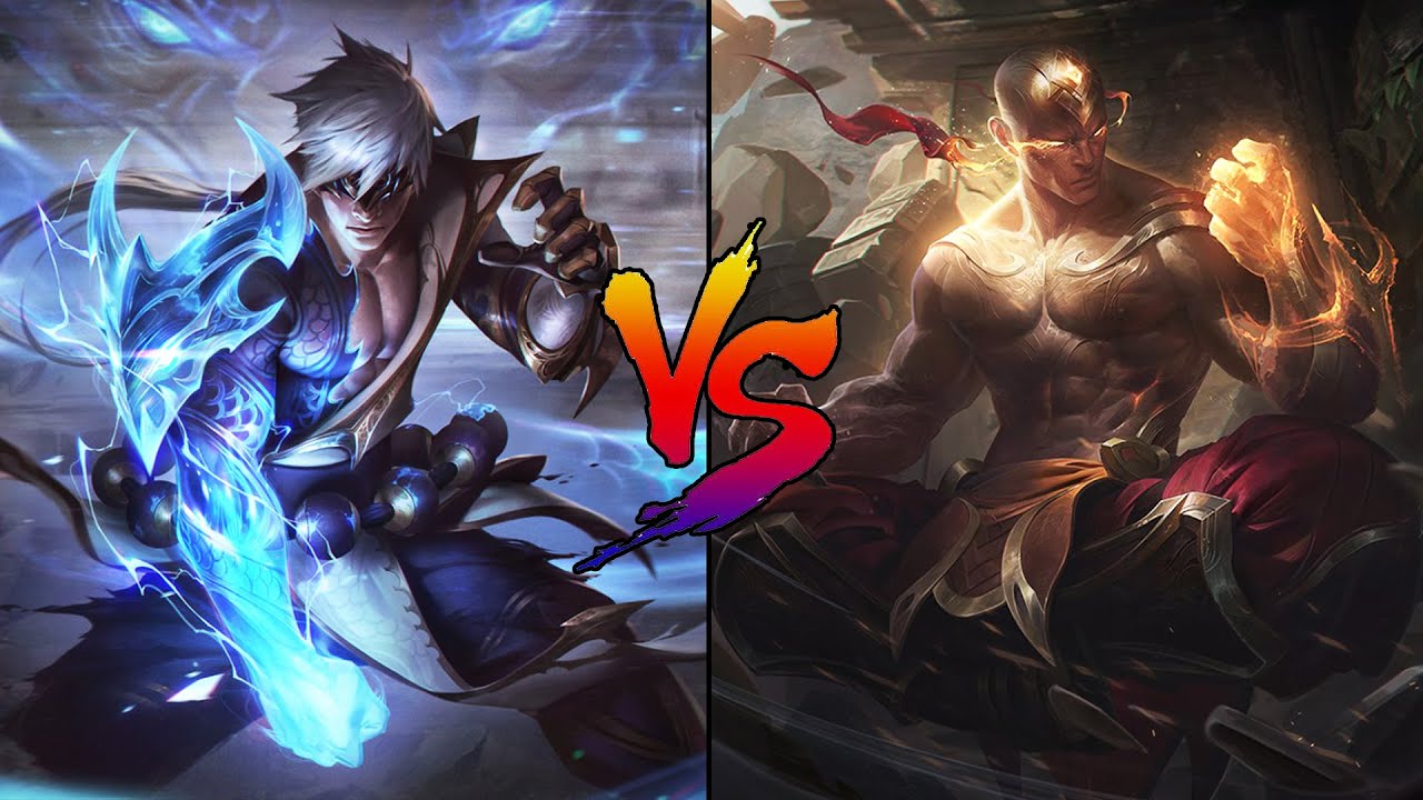 Storm Dragon Lee Sin vs God Fist Lee Sin Skin Comparison Spotlight (League of Legends)