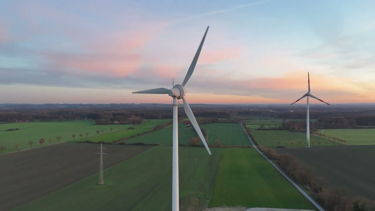 Enercon E-40 5.40, E-48 und E-70 E4  im Windpark Holtwick Teil 1 | DJI Mini 4  Pro