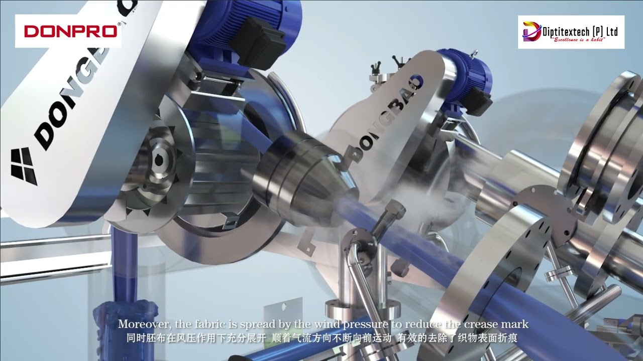 Donpro AIR FLOW/ MULTI FLOW DYEING MACHINE (3D Demonstration) | By Diptitextech Pvt. Ltd.