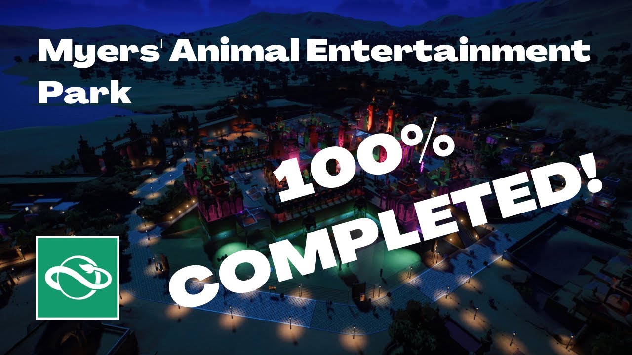 ⭐️ Planet Zoo Career Mode (hard) | Myers’ Animal Entertainment Park | 100% COMPLETED! | Speedbuild