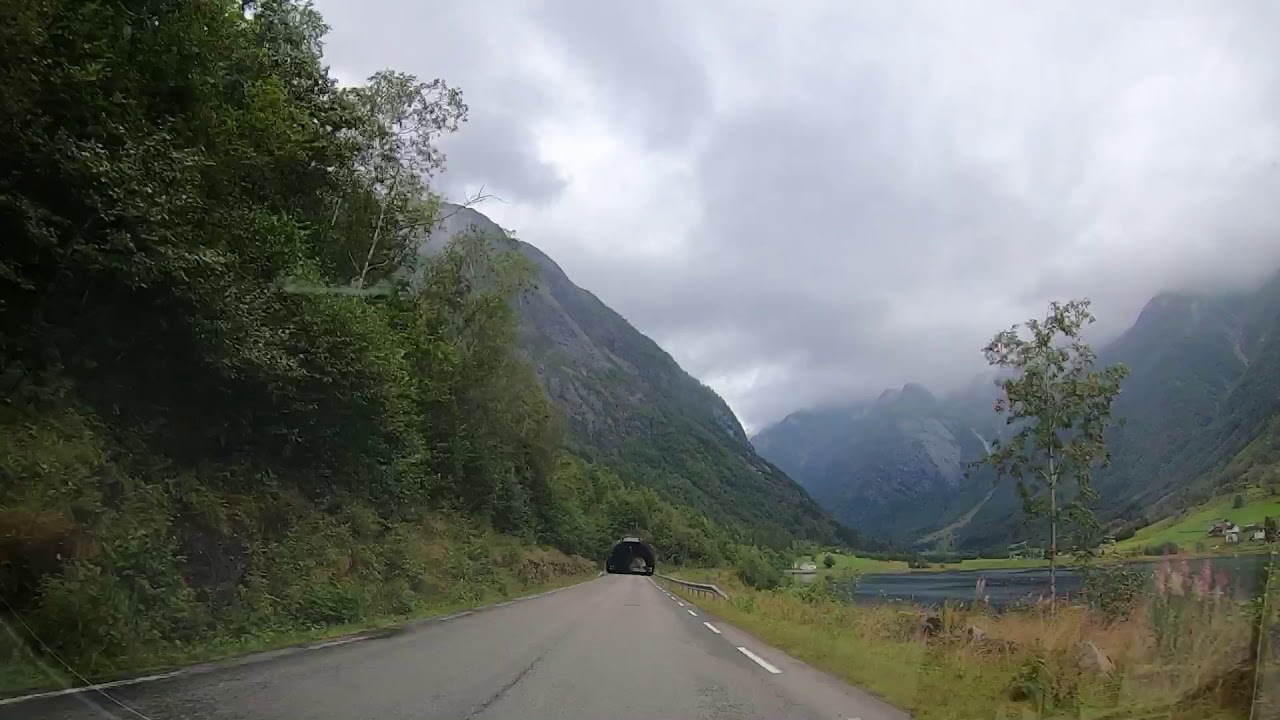 Fv13 Road Norway - Dragsvik to Viksdalen