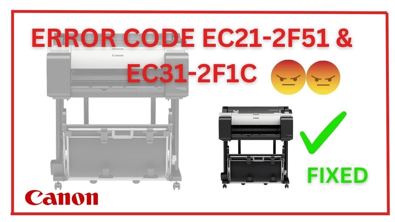 Коды ошибок Canon TM5200 EC31-2F1C и EC21-2F51 сводят вас с ума? Посмотрите!