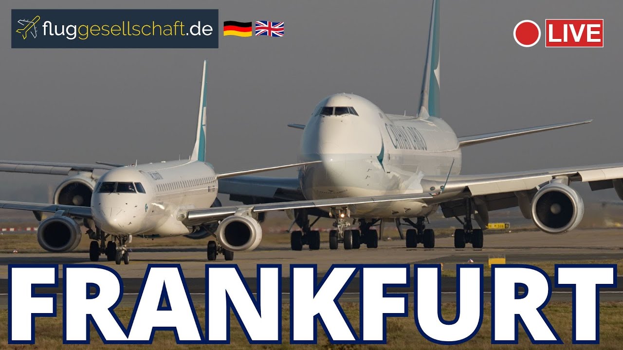 Flughafen Frankfurt LIVE | Größte Flugzeuge bis der Bordarzt kommt am Sonntag 23. Nov. 2025
