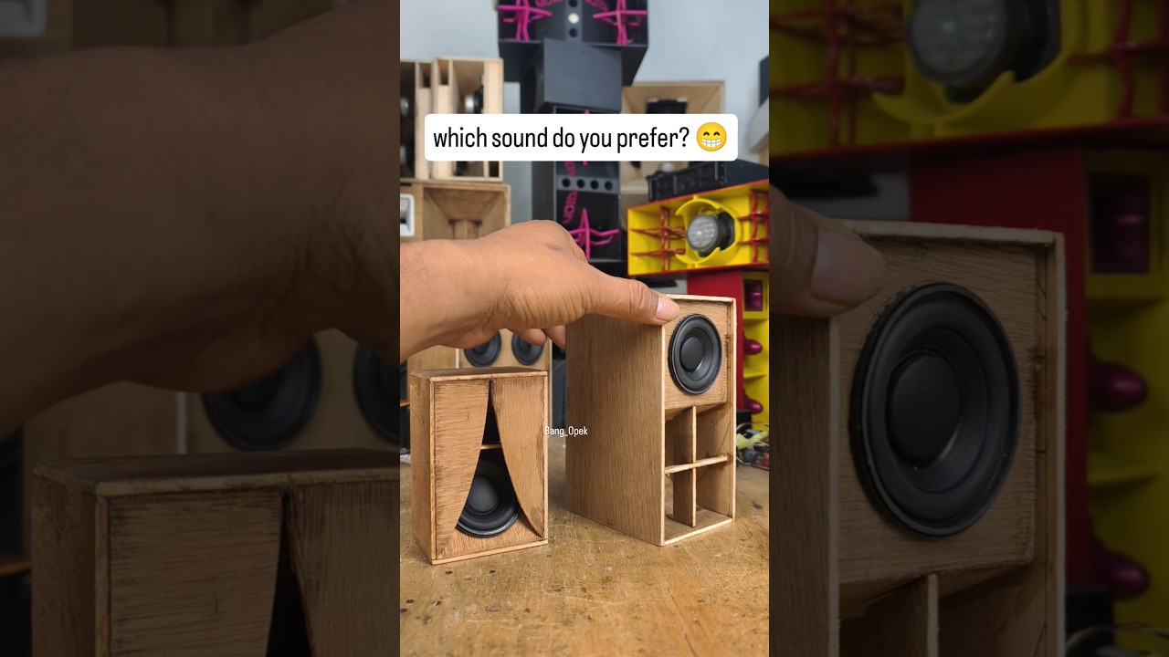 comparing 2 identical speakers