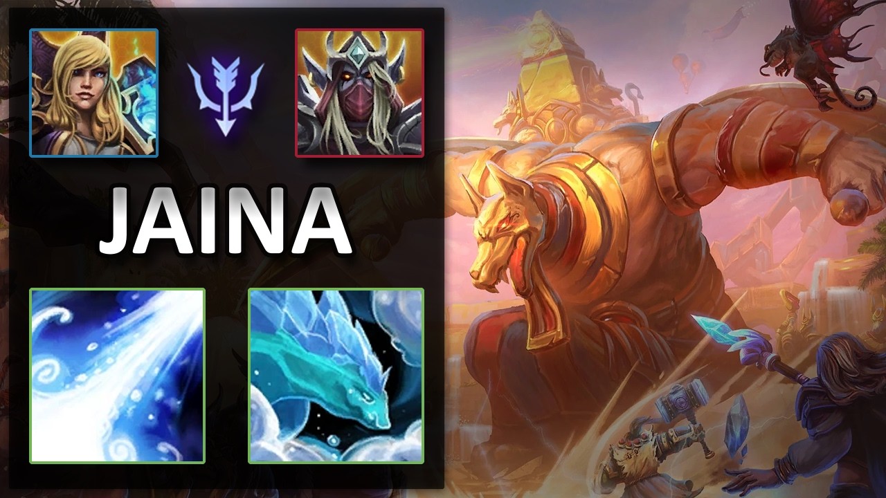 Jaina Summon Water Elemental vs Sylvanas | Sky Temple | Heroes of the Storm Master Replay