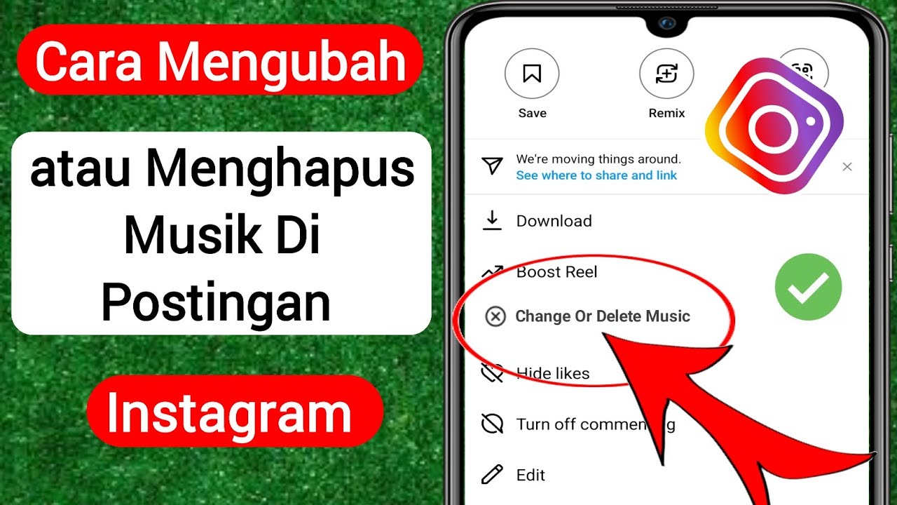 Cara Mengganti atau Menghapus Musik Di Postingan Instagram (Baru) | Hapus Musik Dari Postingan Insta