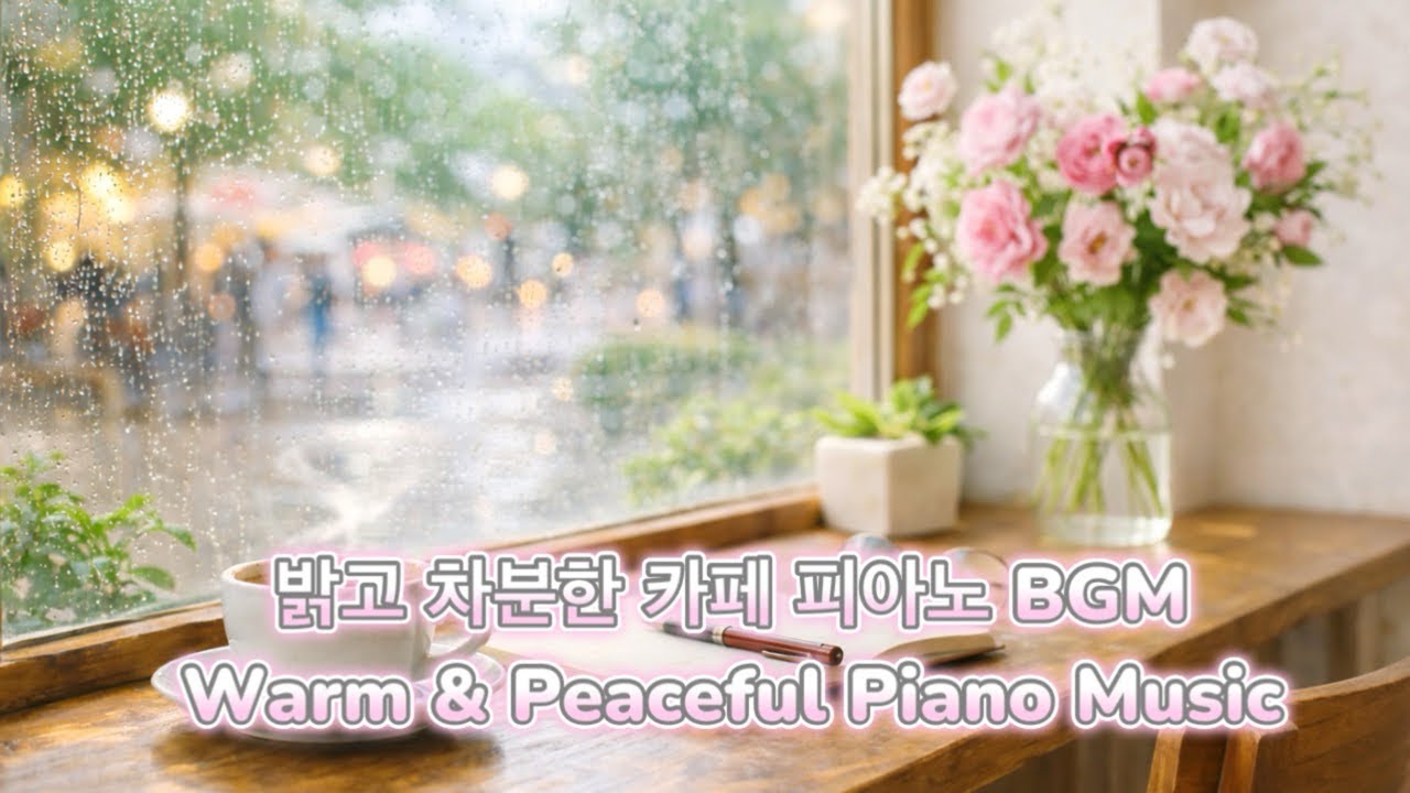 밝고 차분한 카페 피아노 BGM | Warm & Peaceful Piano Music