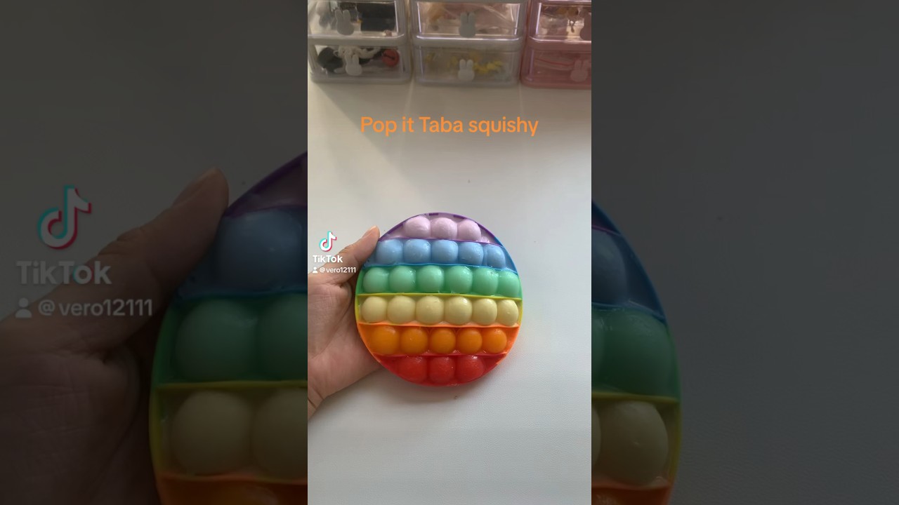 Pop it Taba squishy #stressfree #popit #popitfidget #stressrelief #popitsatisfying #fidgettoys