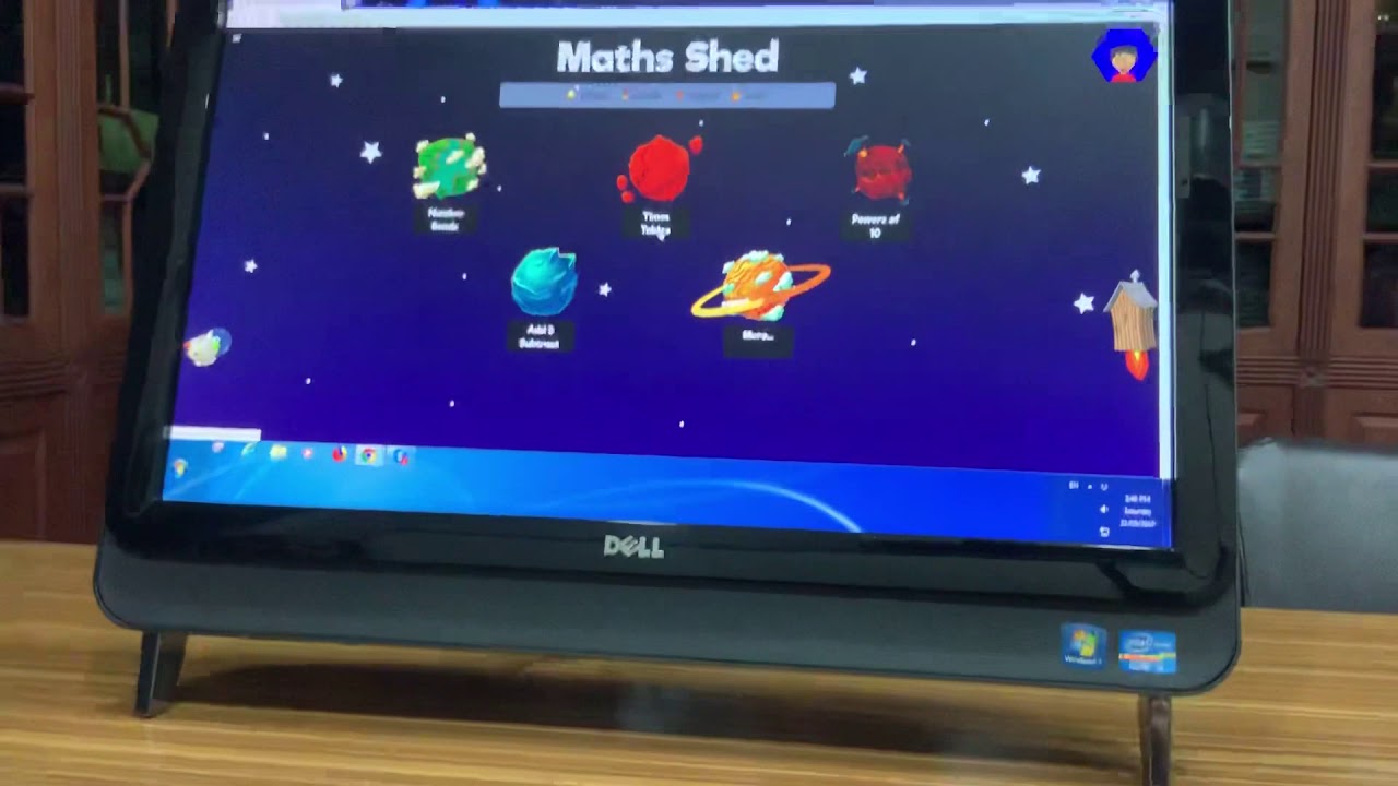 Harjan playing maths shed