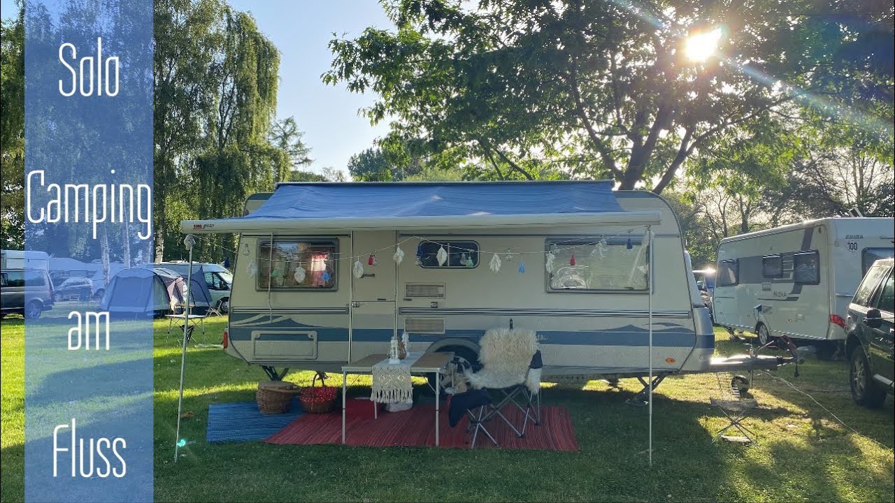 Solocamping an der Elbe - Mit dem Wohnwagen zum Land an der Elbe / Stover Strand