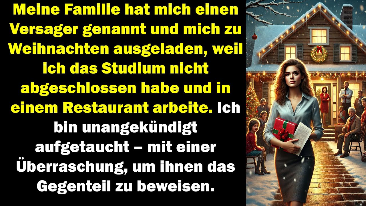 Meine Familie nannte mich einen Versager und lud mich aus – ich erschien überraschend mit Beweis.