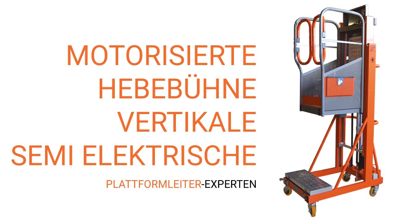 Motorisierte Hebeb&uuml;hne - Max Arbeitsh&ouml;he 4.95m