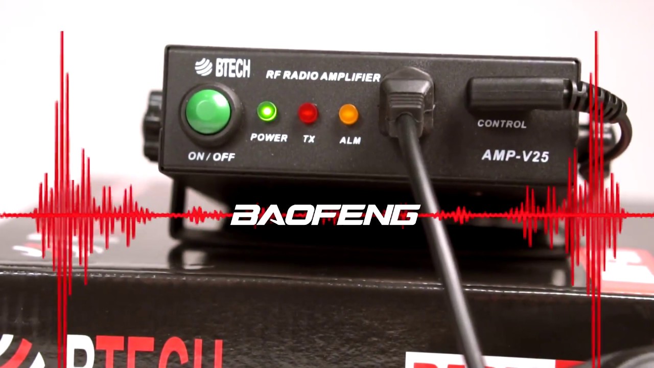 Baofeng - BTECH - amp 25. UHF or VHF amplifier for radio communications.
