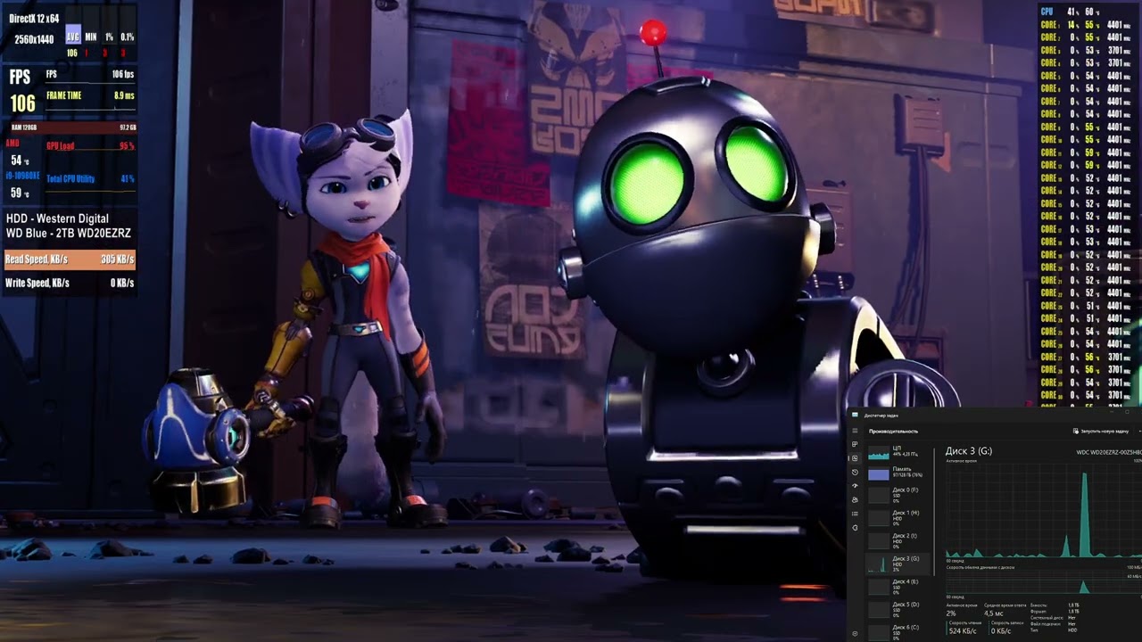 Ratchet & Clank - Rift Apart | Cold Start PC | Test HDD | Low Settings | Playable for PS4