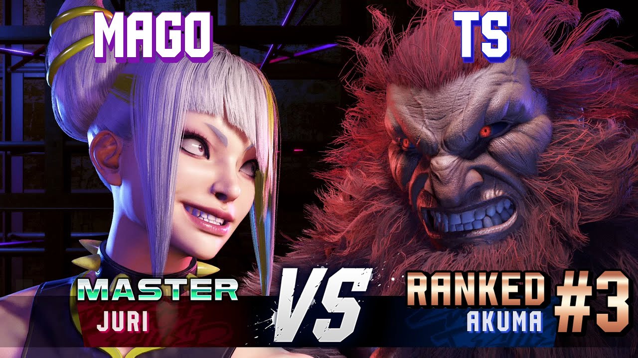 SF6 ▰ MAGO (Juri) vs TS (#3 Ranked Akuma) ▰ High Level Gameplay