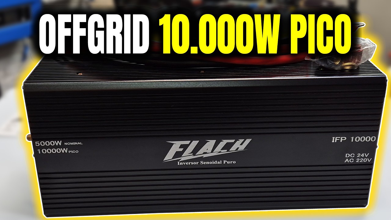 INVERSOR DE TENSÃO OFF GRID FLACH 5000W Review COMPLETO - Energia Solar OffGrid