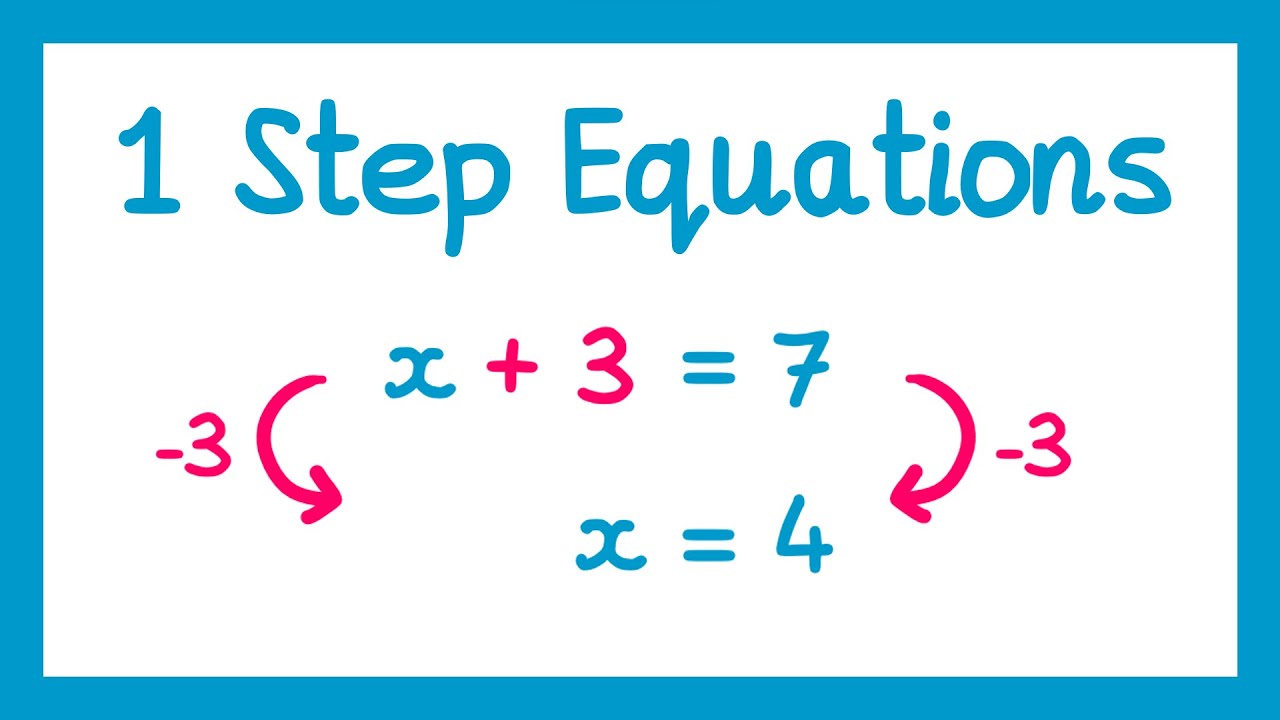 Linear Equations (One step) - GCSE Maths