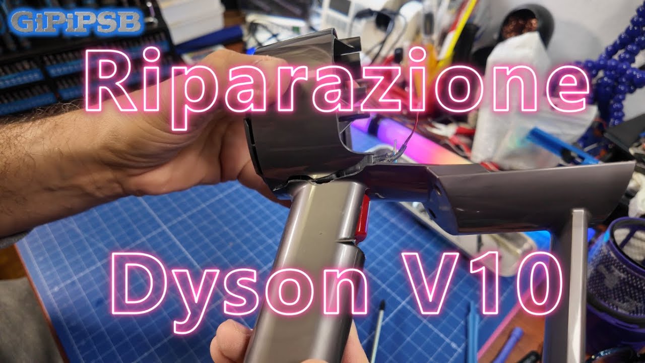 Dyson V10 che non aspira? 🤔 Riparazione completa di scocca e batteria nuova 🔋🛠️