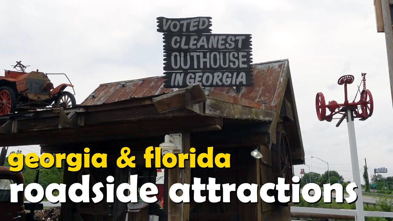 Road Trip GA to FL - Atlanta Airport Cemeteries, Cleanest Outhouse, Old Bridges, Abandoned Monoliths