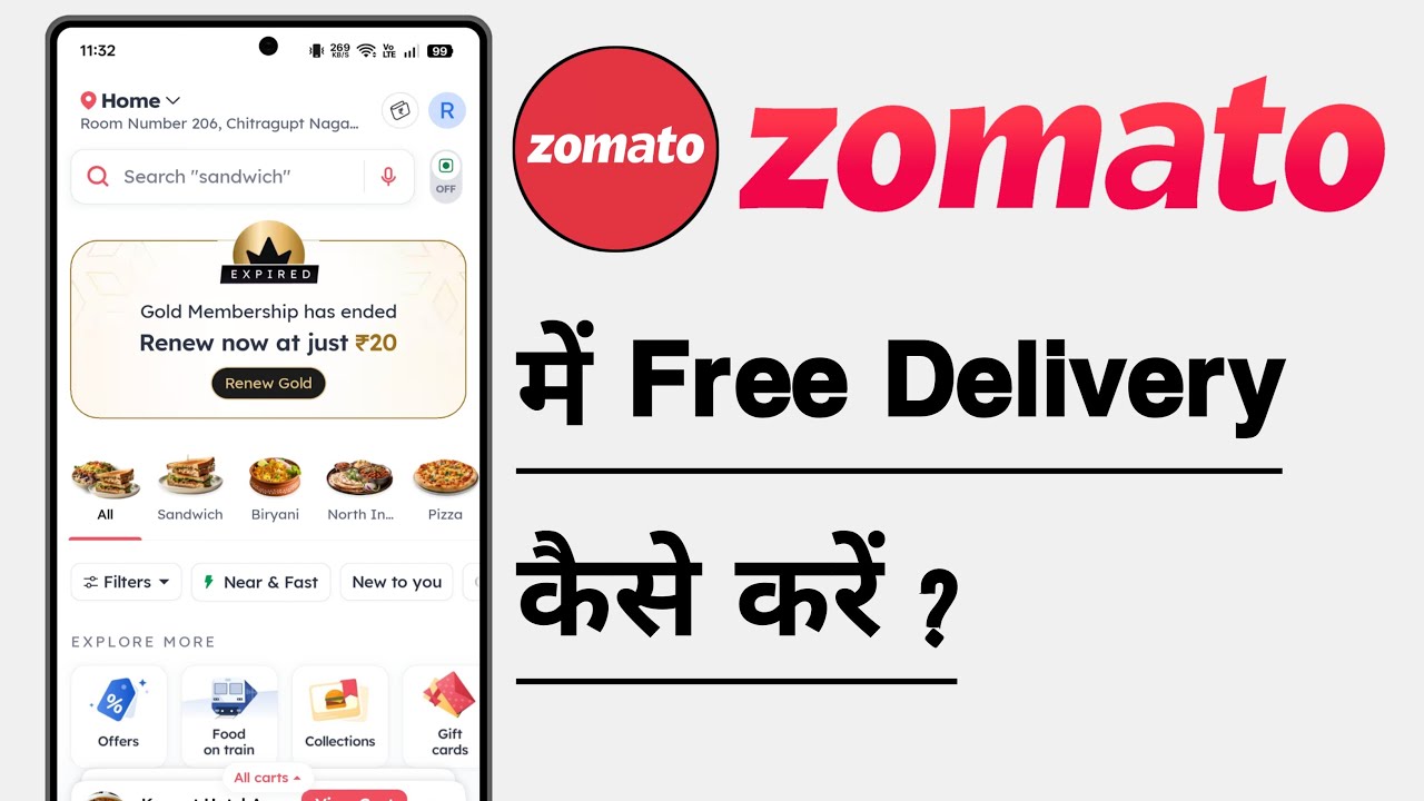 How to get free delivery on Zomato