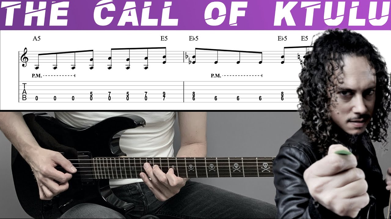 METALLICA - THE CALL OF KTULU (Guitar cover with TAB | Lesson)