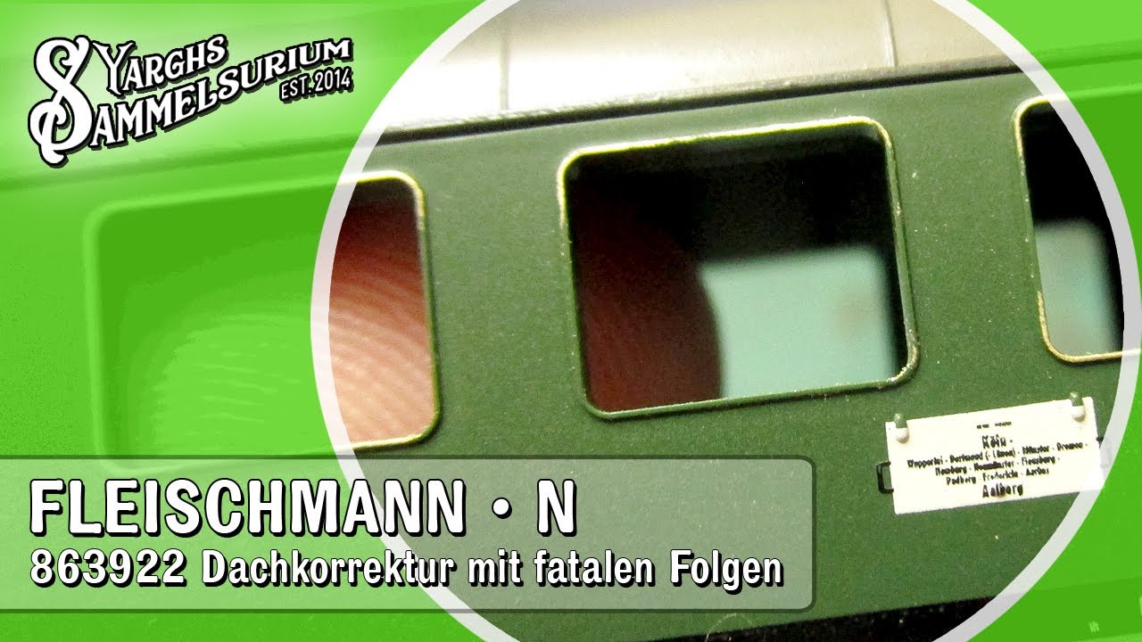 🛠️ FLEISCHMANN 863922 - FATALE Folgen beim Dachumbau der UIC-X Schnellzugwagen