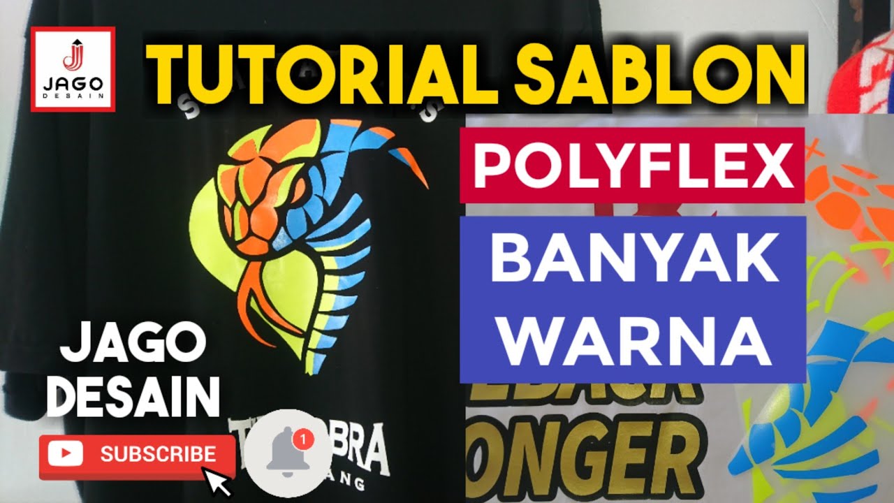TUTORIAL!!! Cara Sablon Polyflex Lebih dari Satu Warna