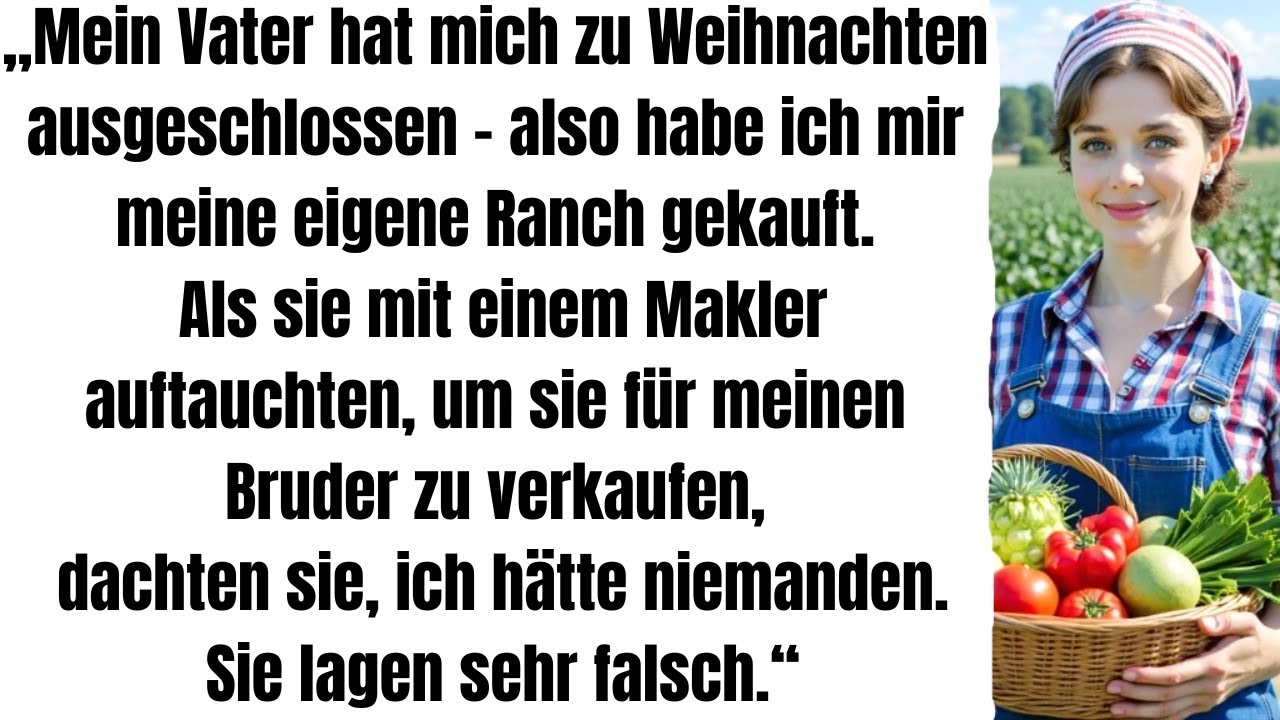 „Mein Vater schloss mich zu Weihnachten aus und wollte meine Ranch verkaufen – doch der Sheriff kam“